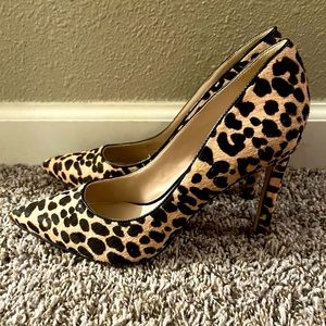 Nine West cheetah heels size 9.5